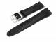 Watch band for Swatch 19mm black Croco stitched