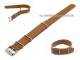 Watch band 20mm brown NATO style smooth surface