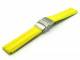 Watch band 18mm yellow deployant clasp Synthetic/Leather waterproof casual design by Eichmueller