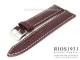 Watch strap XS 20mm bordeaux RIOS louisiana alligator grain light stitching (width of buckle 18 mm)