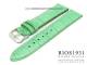 Watch strap 19mm blue-green RIOS louisiana alligator grain light stitching (width of buckle 16 mm)