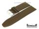 Watch band 30mm dark brown unpadded smooth surface by Eichmueller