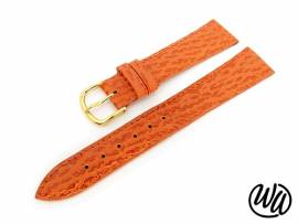 Watch band 20mm orange shark grain stitched - Bild vergr��ern 