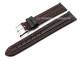 Watch band 18mm black red stitching (width of buckle 16 mm)