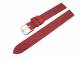 Watch band 12mm for fixed bars red elegant grain