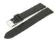 Watch band 18mm for fixed bars XL black alligator grain (width of buckle 16 mm)