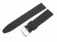 Watch band 16mm black natural shrunken leather