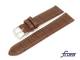 Watch band XS 20mm auburn alligator grain by Fluco