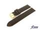 Watch band XS 18mm dark brown alligator grain by Fluco