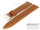 Watch strap 20mm brown croco grain RIOS