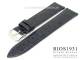 Watch strap 22mm dark blue croco grain RIOS