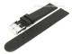 Watch band 16mm black matt without stitching hydrophobized (width of buckle 16 mm)