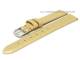 Watch band leather 08mm light gold metallic smooth surface without stitching (width of buckle 08 mm)