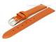 Watch band leather 10mm orange smooth surface without stitching (width of buckle 08 mm)