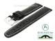 Watch strap 20mm black genuine Shark with Kuki Flex-Patent by KUKI (width of buckle 18 mm)
