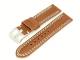 Watch band 24mm leather brown adventure style (width of buckle 22 mm)