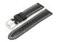 Watch band 18mm leather black Adventure Style (width of buckle 18 mm)