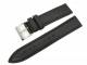 watch band 20mm black smooth surface by Marburger