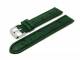 Watch band 22mm dark green genuine OSTRICH (width of buckle 20 mm)