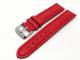Watch band 22mm red genuine OSTRICH (width of buckle 20 mm)