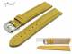Watch band XL 22mm yellow genuine SHARK leather white seam (width of buckle 20 mm)