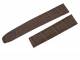 Watch band for Cartier deployment clasp 16mm dark brown croco grain