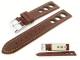 Watch strap 18mm dark brown \