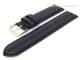Watch band 20mm dark blue genuine EEL matt (width of buckle 20 mm)