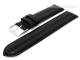 Watch band 20mm black genuine EEL matt (width of buckle 20 mm)
