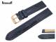 Watch band 18mm dark blue Croco Grain by Eichmueller
