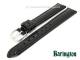 Watch band 14mm black Barington patent leather glossy