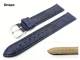 Watch band 20mm blue by Barington genuine ostrich (leg)