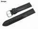 Watch band 20mm black by Barington genuine ostrich (leg)