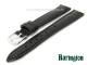 Watch band 13mm black by Barington genuine ostrich (leg)