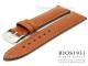 Watch band 18mm brown RIOS genuine buffalo stitched (width of buckle 16 mm)