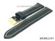 Watch strap 22mm dark blue special grain light stitching by MORELLATO