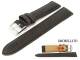 Watch strap 20mm dark brown \