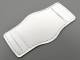 Leather pad 20-24mm white stitched