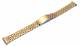 Watch band 18mm stainless steel golden partly polished from Eichmueller