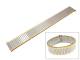 Expansion band stainless steel 16mm dual tone partly polished elegant
