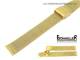 Watch band 12mm stainless steel golden mesh elegant push buckle