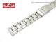 Stainless steel watch band XL 20mm partly polished sporty-elegant from BEAR
