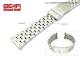 Stainless Steel watch band XL 22mm partly polished sporty-elegant from BEAR