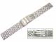 Watch band 18mm stainless steel elegant partly polished from Eichmueller