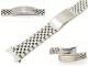 Watch band stainless steel 20mm curved ends partly polished