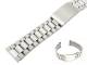 Watch band stainless steel 18mm partly polished