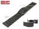 Stainless steel band 24mm black partly polished from BEAR