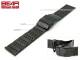 Stainless steel band 24mm black polished from BEAR