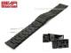 Stainless steel band 26mm black partly polished from BEAR
