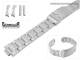 Watch band 20mm stainless steel matt straight & curved end links from Eichmueller